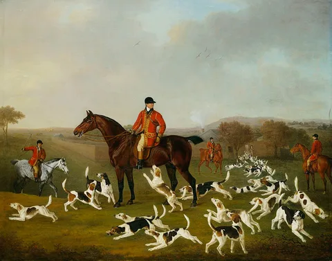 Henry Bernard Chalon, Unkennelling the Royal Hounds on Ascot Heath