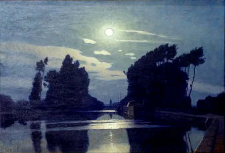 Charles Guilloux, Lever de lune sur un canal