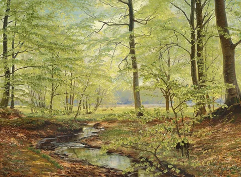 Christian Zacho, Beech trees in springtime.