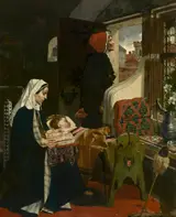 Victor Lagye, Johanna van der Gheynst with her Child in the Cradle