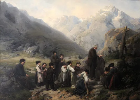 Rafael Ritz, Sunday ceremony on the Sanetsch pass
