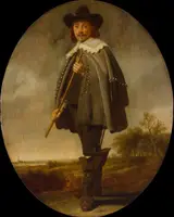 Simon Kick, Officer in the Landscape (Portrait of a Man)