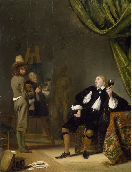 Simon Kick, An Artist Painting a Portrait