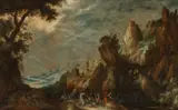 Kerstiaen de Keuninck, Landscape with Conversion of Saint Paul