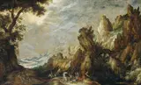 Kerstiaen de Keuninck, Landscape with Conversion of Saint Paul