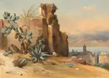 Jean-Charles-Joseph Rémond, Ancient Ruins near Messina, Sicily