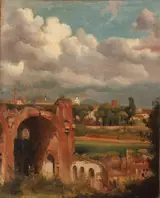 Jean-Charles-Joseph Rémond, View of the Basilica of Constantine from the Palatine, Rome
