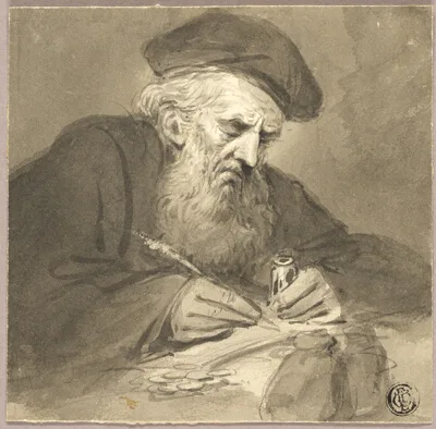 Edward Bird, Bearded Scholar Writing