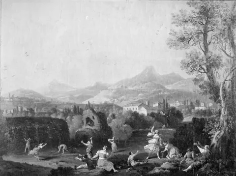 Antonio Diziani, Landscape with Bird-Catching
