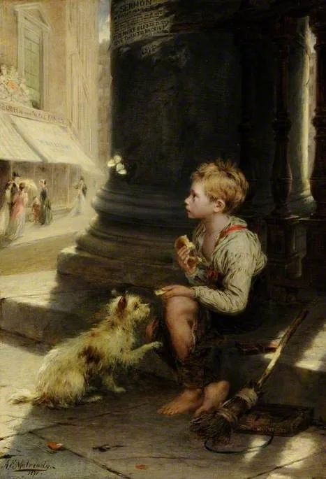 Augustus Edwin Mulready, A Share of a Crust