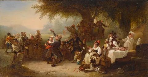 Zacharie Noterman, A monkey wedding
