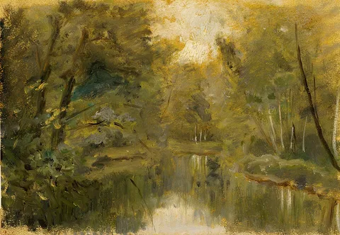 César de Cock, A Forest Pond
