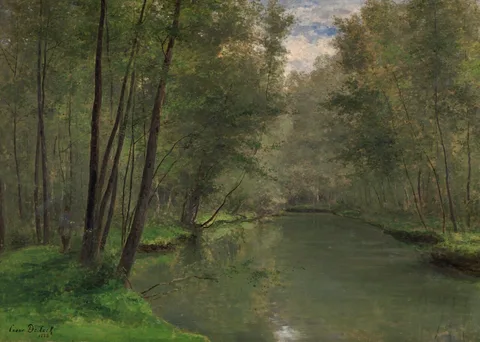 César de Cock, Along the River Epte in Gasny