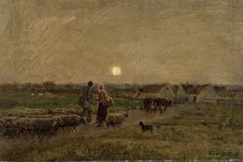 César de Cock, Evening in Normandy
