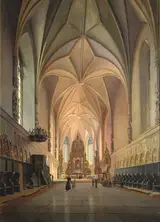 Johann Karl Schultz, Interior View of Marienburg Gothic Cathedral