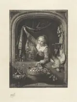 Willem Steelink, Vrouw met fruitmand in venster