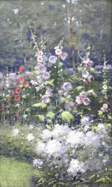 Mary Hiester Reid, Hollyhocks