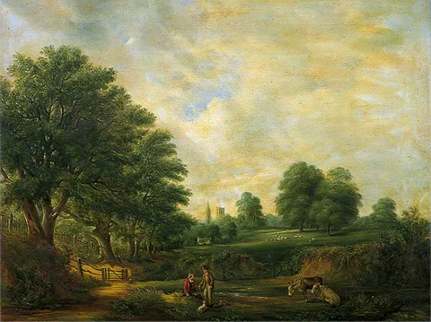 Robert Burrows, Landscape in Christchurch Park, Suffolk