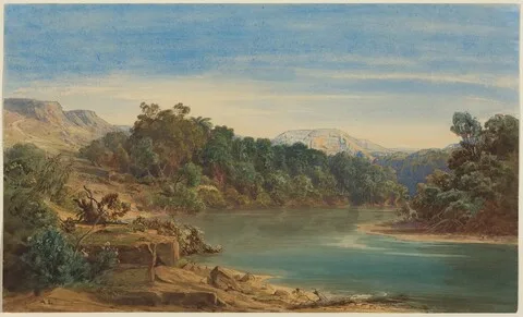 August Löffler, Along the Jordan River (recto)