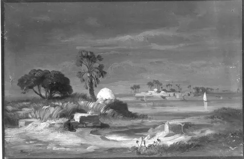 August Löffler, A village on the Nile