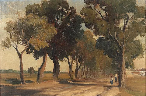 August Löffler, Group of trees
