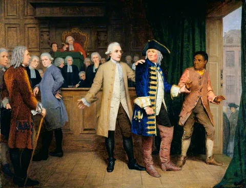 James Hayllar, Granville Sharp the Abolitionist Rescuing a Slave from the Hands of His Master