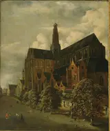 Jan Wouwerman, St. Bavokerk from the southeast