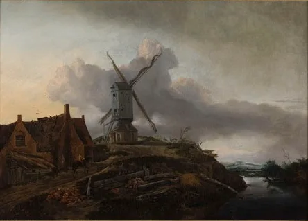 Jan Wouwerman, landscape with mill