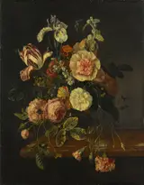 Jacob van Walscapelle, Still life with flowers