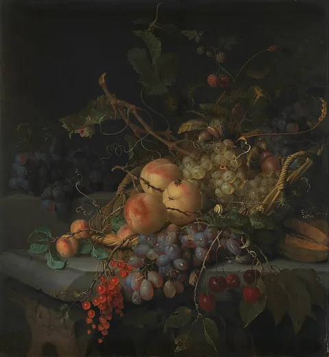 Jacob van Walscapelle, Still life with fruit