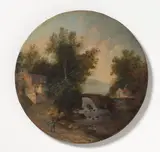 Louis Belanger, Sydländskt landskap med vandrare
