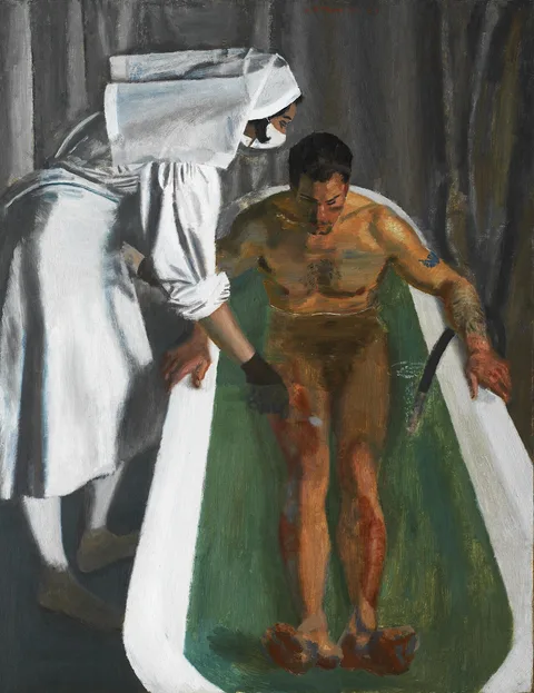 Alfred Thomson, A Saline Bath, Royal Air Force Hospital