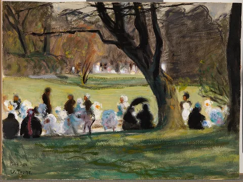 Verner Thomé, Park Scene from Paris