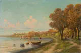 Albert Bredow, Autumn Beach Landscape (view from Tallin)