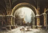 Albert Bredow, Monastery Garden in the Snow