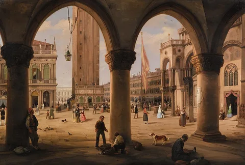 Carlo Canella, Piazza San Marco and the Campanile, Venice
