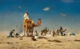 Victor Huguet, Travellers in the desert