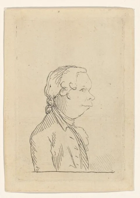 Henry Bunbury, Karikaturaal portret van Oliver Goldsmith