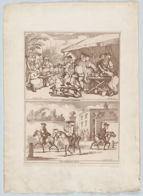 Henry Bunbury, Pot Fair Cambridge, and, The College Gate