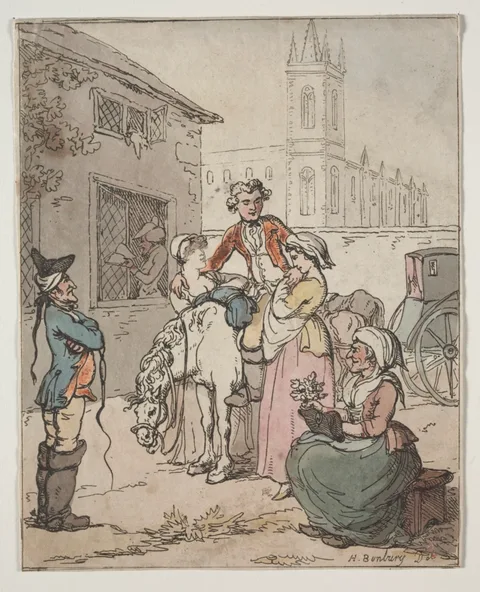 Henry Bunbury, Scene Outside an Inn