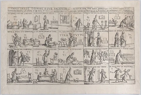 Giuseppe Maria Mitelli, Gioco Delle Donne, E Sue Facende (Game of Wives, And Their Chores)