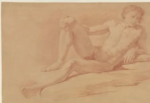 Giuseppe Bottani, Studie van een half liggende, half zittende jongen