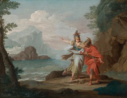 Giuseppe Bottani, Athena appearing to Odysseus to reveal the Island of Ithaca