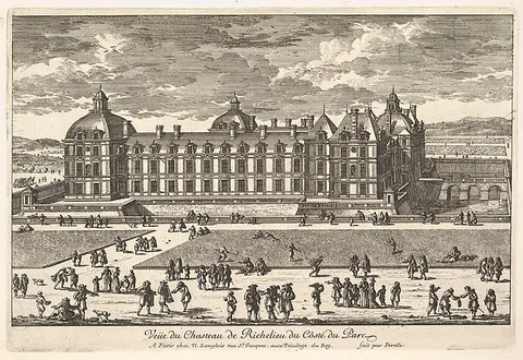 Adam Pérelle, Veüe du Château de Richelieu du Côté du Parc