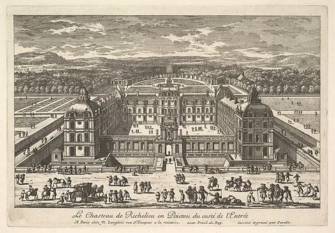 Adam Pérelle, Le Château de Richelieu en Poictou du Côté de l'Entrée