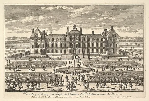 Adam Pérelle, Face du grand corps de Logis du Château de Richelieu du côté du Parterre