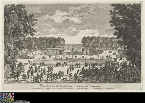 Adam Pérelle, View of la grande Allée at Versailles