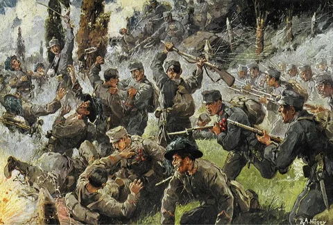 Rudolf Alfred Höger, Close combat on the Doberdo
