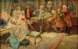 Rudolf Alfred Höger, listening to chamber music in the eighteenth century.