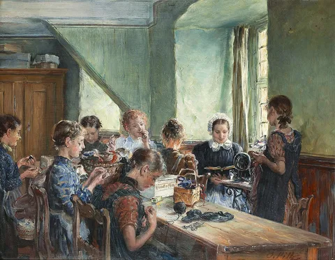 Otto Piltz, A Sewing Lesson